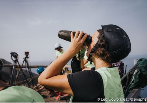 October 2024, observations of the eruptive activity of Stromboli volcano, photo credit Léo Coulongeat.