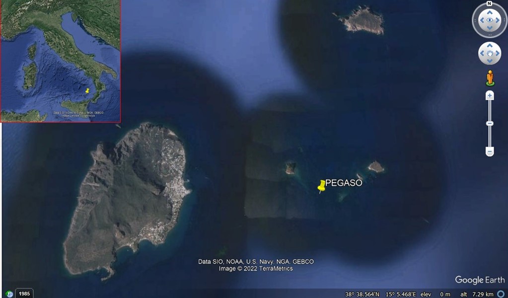 Investigated Area Panarea Island