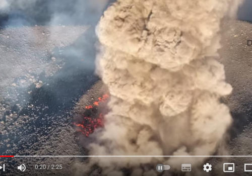 Strombolian activity filmed by Tullio and Ric's drone